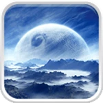 alien worlds live wallpaper android application logo